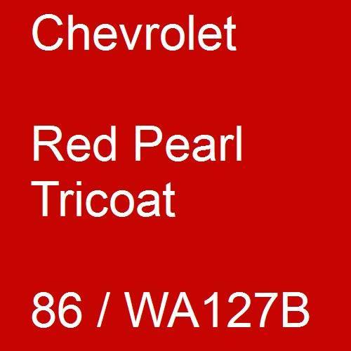 Chevrolet, Red Pearl Tricoat, 86 / WA127B.